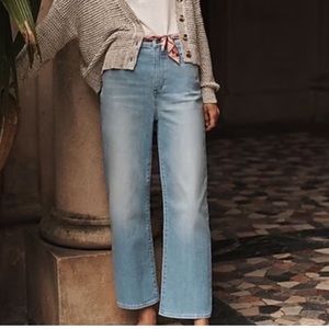 Madewell Slim Wide-Leg Crop Jeans Sz 27